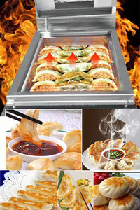 Freidora Eléctrica de 220v para Dumplings, Máquina para Hacer Bollos Fritos, Plancha para Gyoza, Crepas, Panqueques y Dumplings - Product Image 3