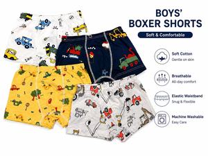 Boxers en coton <span class=keywords><strong>pour</strong></span> enfants, imprimés de dessins animés, sous-vêtements <span class=keywords><strong>pour</strong></span> garçons - Product Image 1