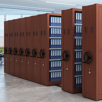 Étagères mobiles d'archives en métal de haute qualité étagères de rangement de classement cadre dense armoire d'archives mobile robuste