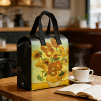 Sac de livraison isotherme non tissé pour l'emballage de gâteaux et de pains, avec logo personnalisé, sac isotherme pour garder au chaud, sac isotherme à emporter