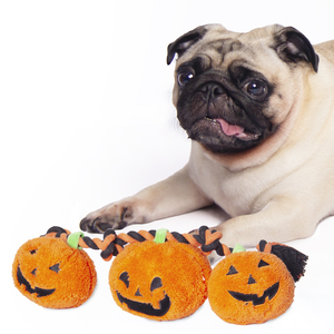 Juguetes para mascotas de alta calidad divertido lindo 2024 nuevo juguete de calabaza de Halloween JACK Aterns en una cuerda-naranja + juguetes de peluche personalizados - Product Image 3