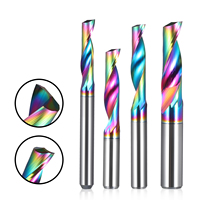 Fraise CNC en carbure monobloc colorée et revêtue, à une seule dent, pour panneaux composites en aluminium (ACP) et signalétique