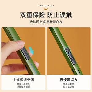 Electronic Pulse Igniter Long Handle Rechargeable Windproof For Candles Kitchen Use - Product Image 4