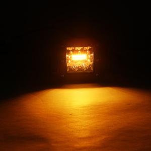 Blanco luz ámbar cambiando colores estroboscópica Flash cubo LED vainas de montaje al ras Combo 5 pulgadas 24W luz de trabajo - Product Image 5