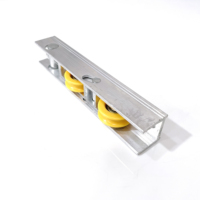 Accessoires modernes pour portes et fenêtres à faible bruit : Roulettes coulissantes en aluminium avec roulement en plastique à gorge