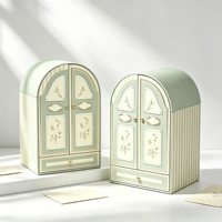Boîte cadeau en papier rigide de forme spéciale à double porte, faite à la main, pour bijoux, pour mariage et anniversaire, cadeaux en gros