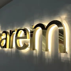 Led kinh doanh Vòng đèn nền dấu hiệu tùy chỉnh Salon dấu hiệu với Acrylic Vòng Tròn Logo cho quà tặng mua sắm hộ gia đình hoặc hàng tạp hóa sử dụng - Product Image 5