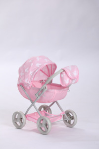 Nuova Collezione Diretta dalla Fabbrica: <span class=keywords><strong>Passeggino</strong></span> Giocattolo <span class=keywords><strong>con</strong></span> Telaio in Metallo e Tettuccio in Tessuto Stampato per <span class=keywords><strong>Bambole</strong></span> - Product Image 5