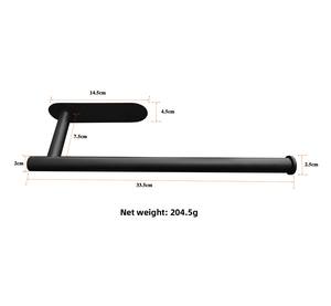 Porte-serviettes en papier de cuisine moderne en alliage de zinc sans perçage, auto-adhésif, mural, multifonctionnel pour salle de bain et toilettes - Product Image 2