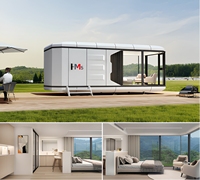 Maison capsule préfabriquée en aluminium M5, maison modulaire en conteneur pour villa et immeuble de bureaux commerciaux