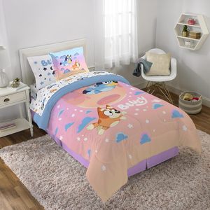 Ensemble de literie Jay Franco <span class=keywords><strong>Bluey</strong></span> et <span class=keywords><strong>Bingo</strong></span> Twin, 5 pièces, comprenant un ensemble de draps et des taies d'oreiller - Product Image 4