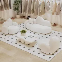 Ensemble sectionnel Chesterfield capitonné moins cher, canapé-lit nuage et mobilier de salon rembourré pour usage intérieur