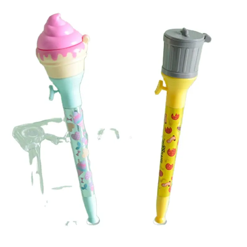 La migliore vendita gelato a forma di pop-up penna a sfera penna giocattolo per gli studenti