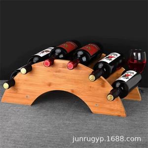 ชั้นวางไวน์ไม้สนแท้สไตล์เรโทร สำหรับจัดแสดงและใช้งานในบ้านหรือบาร์ - Product Image 5