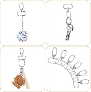 Pack Inch Swivel Clasp Silver Lobster Claw Clasps For Keychains Lanyard <b>Clips</b> D Ring Keychain <b>Clip</b> Swivel Snap <b>Hooks</b> For Key Cha - Product Image 4