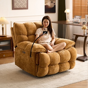 Sofá Reclinable Eléctrico Individual Multifuncional para Sala de Estar, Sillón de Masaje Tipo Cabina de Primera Clase, Ideal para Descansar - Product Image 1