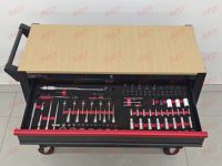 Gabinete de Acero Industrial con Ruedas para Taller Automotriz, Kit de Herramientas de 471 Piezas y 12 Cajones, Carro de Herramientas