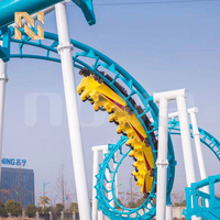 Montagnes russes Nova Rides, grande piste à sensations fortes extrêmes, modèle RC-3RD-L, attractions de fête foraine