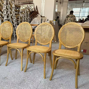 Kursi Makan Louis, Nordic bahan kayu alami Perancis, kursi makan untuk acara pernikahan, sewa - Product Image 1