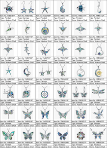 Okyanus Abalone takı 925 ayar gümüş Sting Ray Abalone kabuk kolye doğal Abalone Ray Ray Stingray kolye kolye - Product Image 5