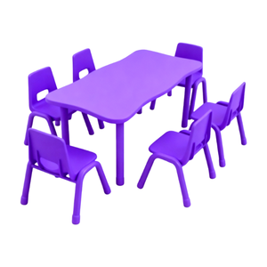 Tables hexagonales en plastique pour la maternelle, tables et chaises pour enfants, tables et chaises de maternelle - Product Image 5