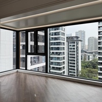 Ventanas Abatibles de Aleación de Aluminio Serie 50 para Invierno/Verano, Sin Rotura Térmica, con Sistemas de Mosquiteras Integradas, Insonorizadas, Estilo Posmoderno