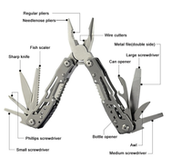 Pinces Multitools de Poche en Acier Inoxydable 2026 pour Dropshipping, Outil Manuel Couteau Tournevis pour le Camping, la Chasse et la Randonnée