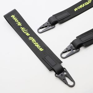 Wholesale Factory Custom Fluorescent Printed Short <b>Lanyard</b> Keychain <b>for</b> Horror Brand Heavy Duty Rotatable Carabiner <b>Lanyard</b> - Product Image 1