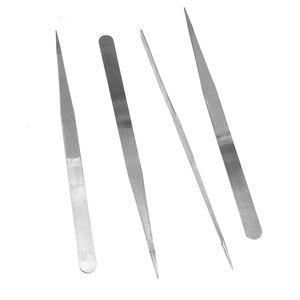 Pinces de réparation électroniques, outils de beauté et de manucure, pinces en acier inoxydable, pinces à pointe droite, vendues en vrac ou - Product Image 2