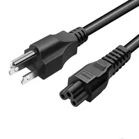 EC-320-C5 3 Prong Mickey Mouse Cable de alimentación, NEMA 5-15P IEC 60320 C5 Cable de alimentación para DELL HP Sony Lenovo Samsung