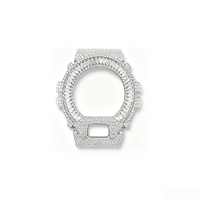 Luxuriöses Messing Iced Bling Moissanit Uhrengehäuse DW6900 Maßgefertigte Hip-Hop Voll-Moissanit Uhrenabdeckung Mod Zubehör für Männer und Frauen