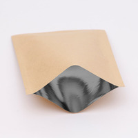 2 3 Three Side Heat Seal Small Plain Flat Pouch Kraft Paper Packaging Bags