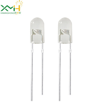 Diodes LED transparentes de 5 mm sans bordure, couleur unique rouge, orange, jaune, vert, bleu, lampe LED