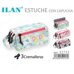 Ilan Estuche Con Capucha 3 Cremalleras Puppy Design - Product Image 1