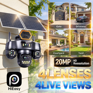 Cámara Solar Inalámbrica AOV con 4 Pantallas, 3 PTZ, 6 Motores, Tarjeta SIM 4G, Cámara Exterior, Batería de 15W, Grabación de Video AOV las 24 Horas - Product Image 6