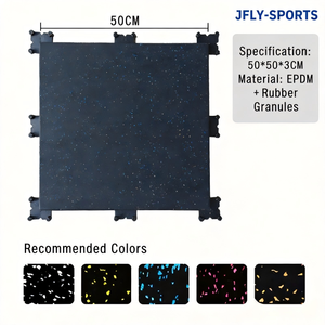 Tapete de Gimnasio Premium de EPDM, Ecológico, Antideslizante, Absorbente de Impactos, Cómodo, Reductor de Ruido, Duradero, Loseta para Piso de Gimnasio - Product Image 1