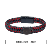 Bracelet NFC en coquille de noix de coco, chaîne en cuir, boucle magnétique, étiquette de contrôle d'accès en coquille de noix de coco, sans application, 13,56 MHz, OEM/ODM
