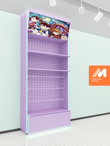 Étagères métalliques pour magasins de jeux, vitrines d'exposition pour boîtes mystères, modèles de jouets en îlot, figurines tendance, présentoirs de jouets - Product Image 5