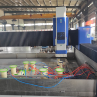 Centro de Trabajo CNC para Vidrio HMI Multifunción con Motor Servo Controlado por PLC, Función ATC de Perforación, Fresado y Pulido, 12 Herramientas