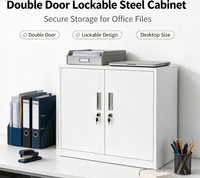 Armoire latérale sécurisée en acier moderne à 2 portes, verrouillable, pour chambre à coucher, hôpital, usage commercial - Écologique et polyvalente