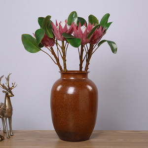 Fleur artificielle réaliste en tissu <span class=keywords><strong>de</strong></span> type King Protea, tige <span class=keywords><strong>de</strong></span> fleur tropicale pour décoration <span class=keywords><strong>de</strong></span> vase <span class=keywords><strong>de</strong></span> salon, événements et bouquets <span class=keywords><strong>de</strong></span> <span class=keywords><strong>mariée</strong></span> - Product Image 1