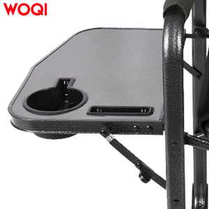 Silla Plegable para Exteriores Woqi con Mesa Lateral, Silla de Jardín Ligera de Aluminio, Negra, Capacidad de 120 kg - Product Image 1