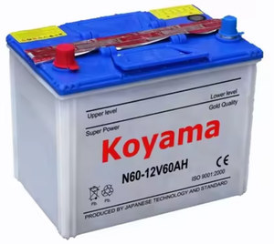 Batterie de voiture d'usine 12v60Ah batterie automatique chargée à sec JIS/DIN/BCI camion/bateau démarreur automobile batteries au plomb <span class=keywords><strong>Koyama</strong></span> OEM - Product Image 4