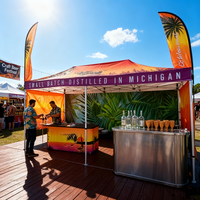 Carpa de Jardín Personalizada con Impresión, Toldo Plegable, Techo Publicitario, Carpa Promocional para Eventos al Aire Libre, Carpas para Festivales