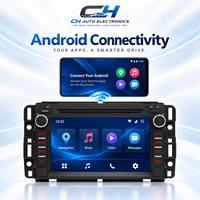 Navigation GPS pour voiture GMC, radio FM, lecteur DVD de voiture, écran HD 7 pouces, processeur 4 cœurs, Android, WiFi, CarPlay sans fil, Android Auto
