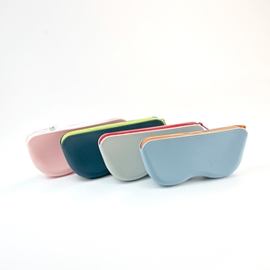 Silicone <b>Sunglasses</b> Case Custom Logo Durable Reusable Eco-Friendly Zipper Water Resistant Outdoor Travel - Product Image 6