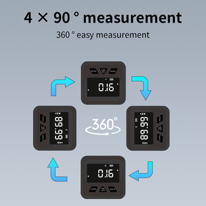 Fabrika Çıkışlı Yüksek Hassasiyetli Dijital Açı Ölçer Çok Fonksiyonlu İnklinometre Geometrik Açıları Doğru Bir Şekilde Ölçmek İçin - Product Image 6