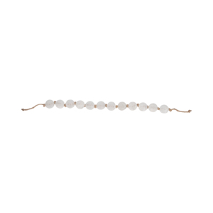 Ghirlanda di perline in vetro smerigliato con corda di iuta per decorazioni domestiche, mensole e tavolini da caffè - Product Image 6