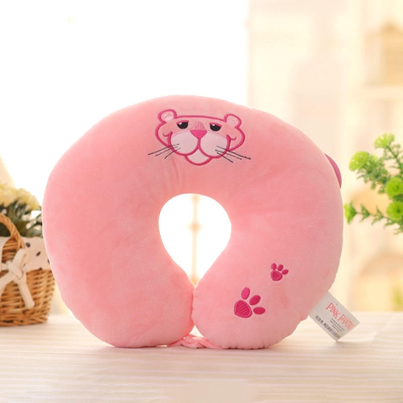 หมอนรูปตัวยู Pink Panther (สไตล์เรียบง่าย)