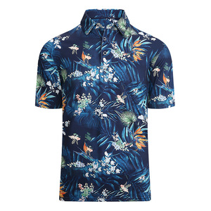 Ingrosso Ready-Made <span class=keywords><strong>Golf</strong></span> per <span class=keywords><strong>Polo</strong></span> in poliestere Spandex ad alta elasticità rapida asciugatura prestazioni hawaiane stampate per <span class=keywords><strong>Polo</strong></span> - Product Image 2